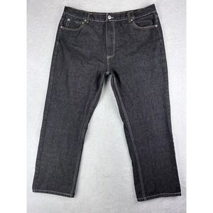 Trust Jeans Black Jeans Straight Leg Casual Pants Cotton Blend Mens Size 40 x 29